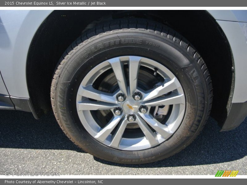 Silver Ice Metallic / Jet Black 2015 Chevrolet Equinox LS