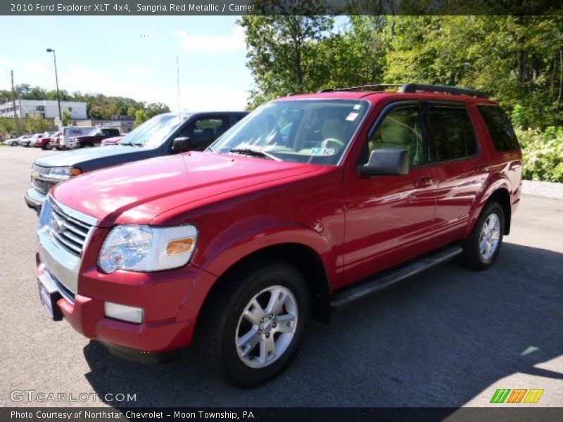 Sangria Red Metallic / Camel 2010 Ford Explorer XLT 4x4