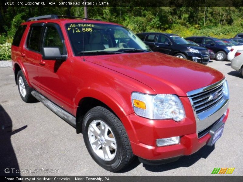 Sangria Red Metallic / Camel 2010 Ford Explorer XLT 4x4