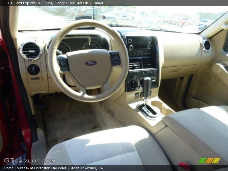 Sangria Red Metallic / Camel 2010 Ford Explorer XLT 4x4