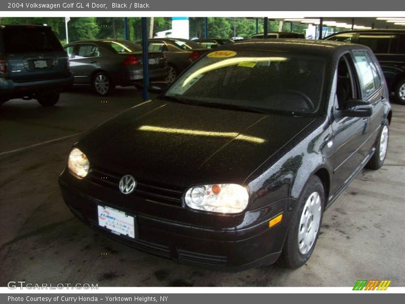 Black / Black 2004 Volkswagen Golf GL 4 Door