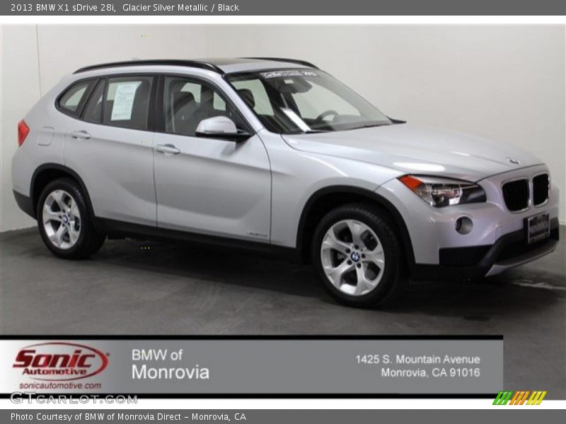 Glacier Silver Metallic / Black 2013 BMW X1 sDrive 28i