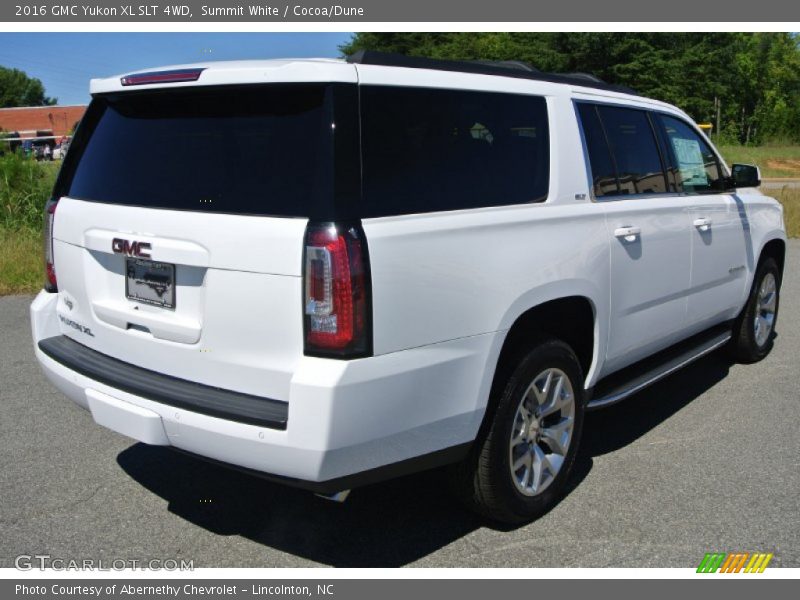 Summit White / Cocoa/Dune 2016 GMC Yukon XL SLT 4WD