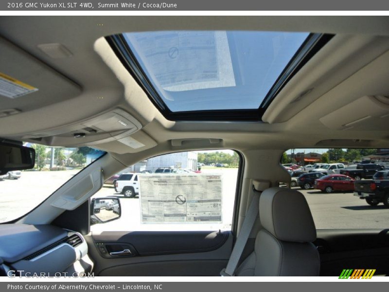 Summit White / Cocoa/Dune 2016 GMC Yukon XL SLT 4WD