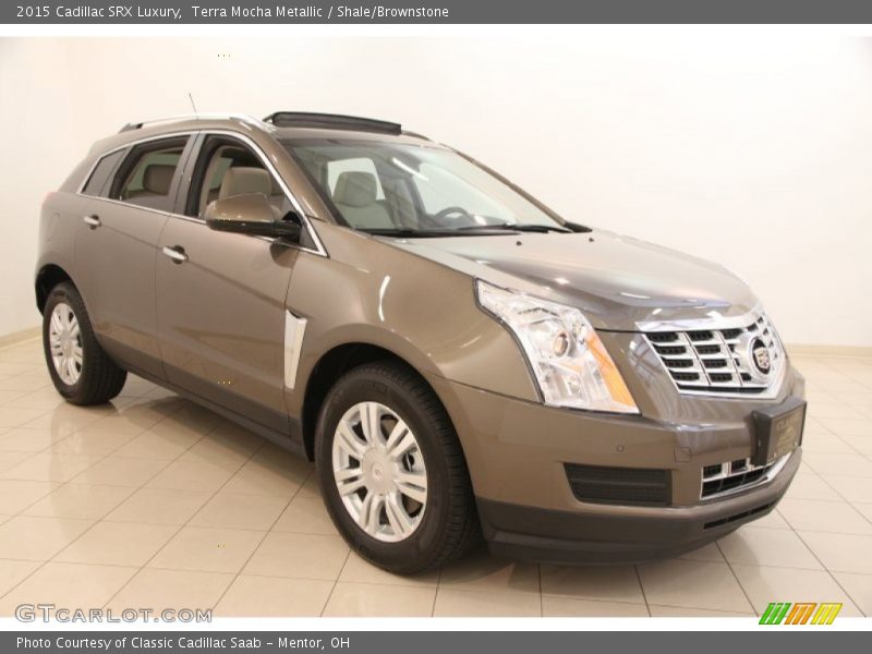 Terra Mocha Metallic / Shale/Brownstone 2015 Cadillac SRX Luxury