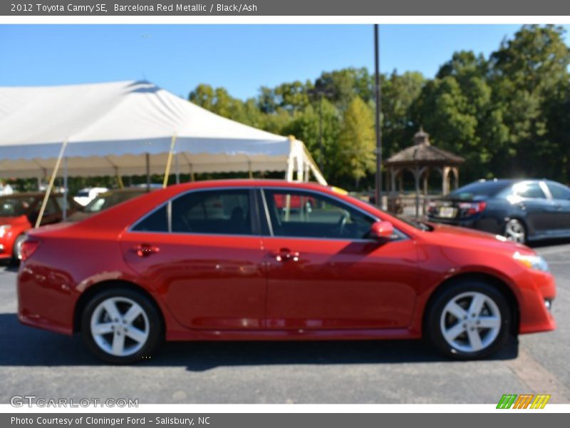 Barcelona Red Metallic / Black/Ash 2012 Toyota Camry SE