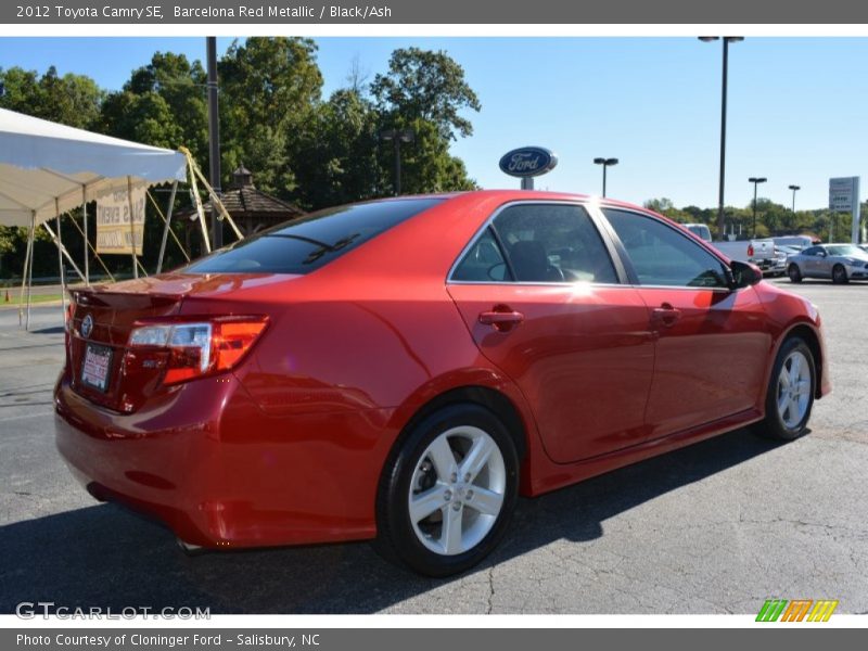 Barcelona Red Metallic / Black/Ash 2012 Toyota Camry SE