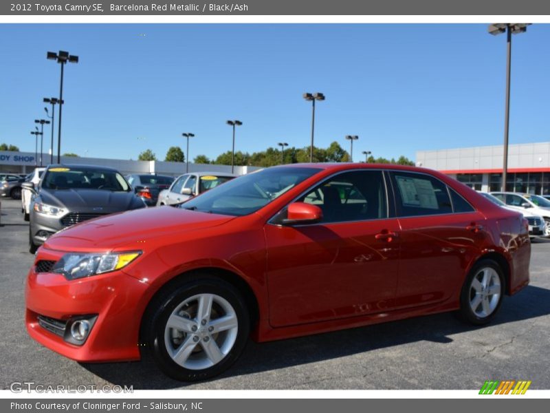 Barcelona Red Metallic / Black/Ash 2012 Toyota Camry SE