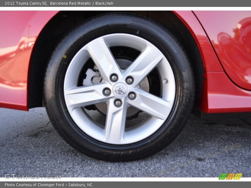 Barcelona Red Metallic / Black/Ash 2012 Toyota Camry SE