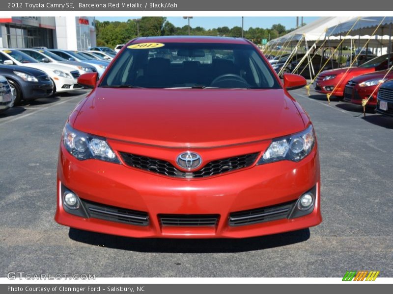 Barcelona Red Metallic / Black/Ash 2012 Toyota Camry SE