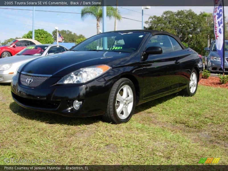 Black / Dark Stone 2005 Toyota Solara SE V6 Convertible