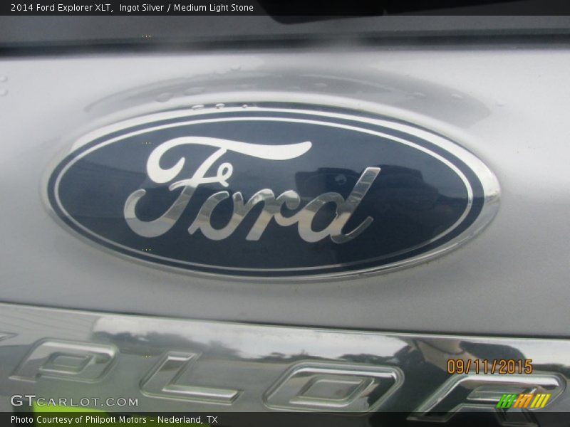 Ingot Silver / Medium Light Stone 2014 Ford Explorer XLT