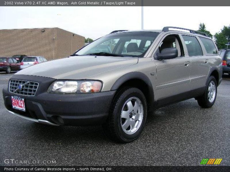 Ash Gold Metallic / Taupe/Light Taupe 2002 Volvo V70 2.4T XC AWD Wagon