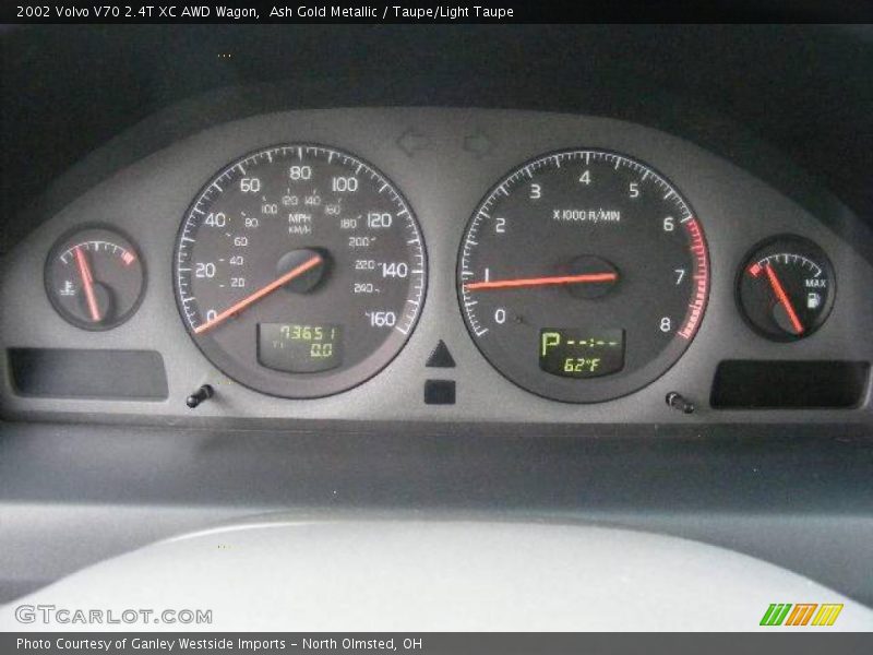 Ash Gold Metallic / Taupe/Light Taupe 2002 Volvo V70 2.4T XC AWD Wagon