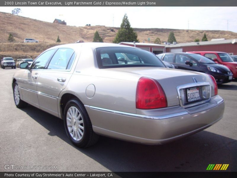 Light Parchment Gold / Espresso/Medium Light Stone 2003 Lincoln Town Car Executive