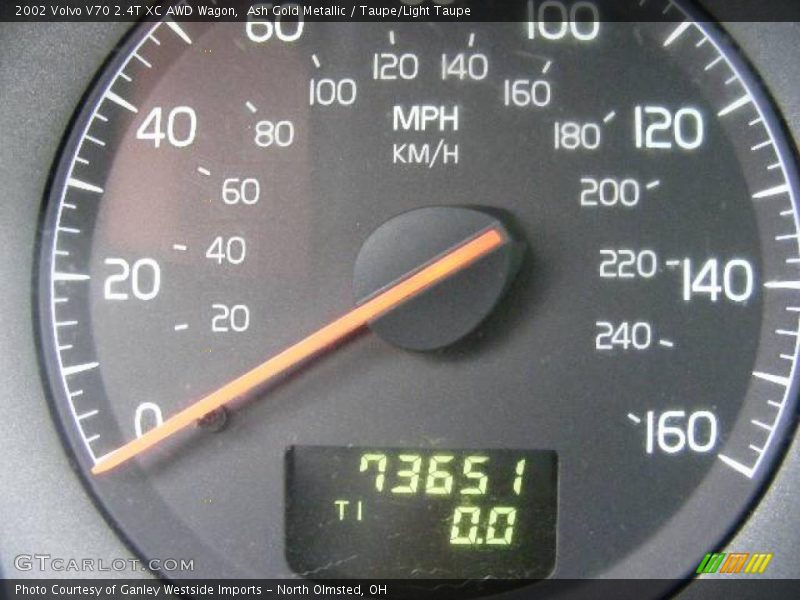 Ash Gold Metallic / Taupe/Light Taupe 2002 Volvo V70 2.4T XC AWD Wagon