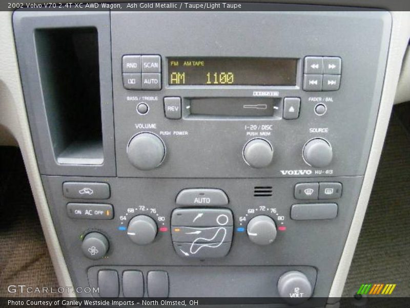 Ash Gold Metallic / Taupe/Light Taupe 2002 Volvo V70 2.4T XC AWD Wagon