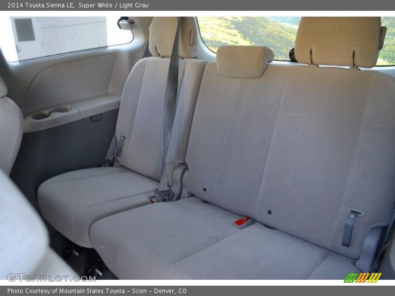 Super White / Light Gray 2014 Toyota Sienna LE