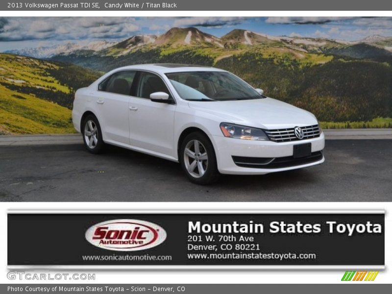 Candy White / Titan Black 2013 Volkswagen Passat TDI SE