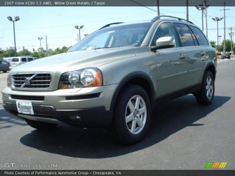 Willow Green Metallic / Taupe 2007 Volvo XC90 3.2 AWD