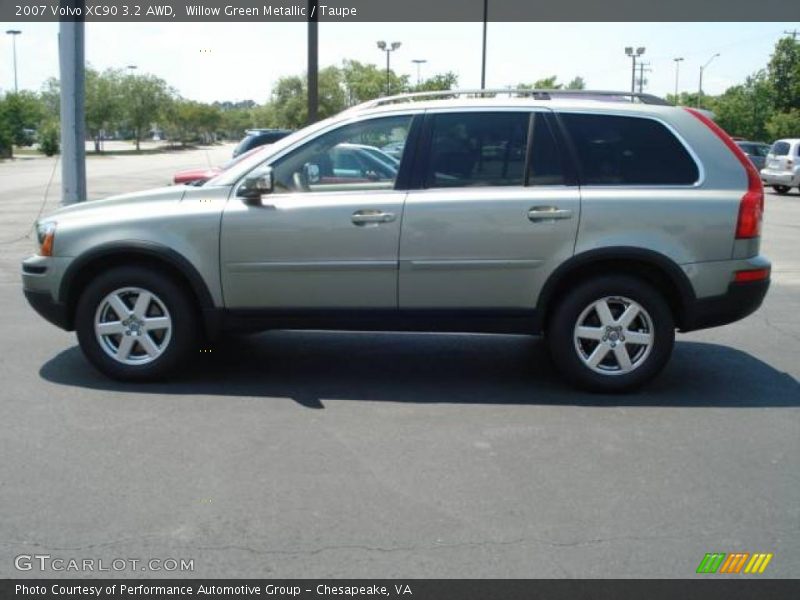 Willow Green Metallic / Taupe 2007 Volvo XC90 3.2 AWD