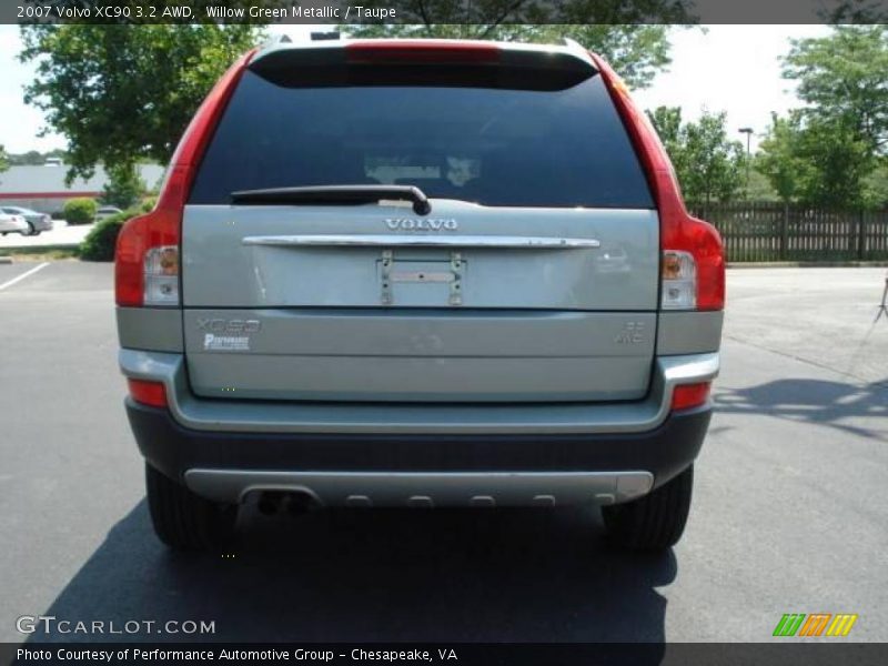 Willow Green Metallic / Taupe 2007 Volvo XC90 3.2 AWD