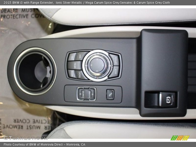 Ionic Silver Metallic / Mega Carum Spice Grey Sensatec & Carum Spice Grey Cloth 2015 BMW i3 with Range Extender
