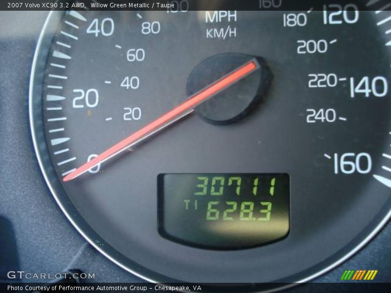 Willow Green Metallic / Taupe 2007 Volvo XC90 3.2 AWD