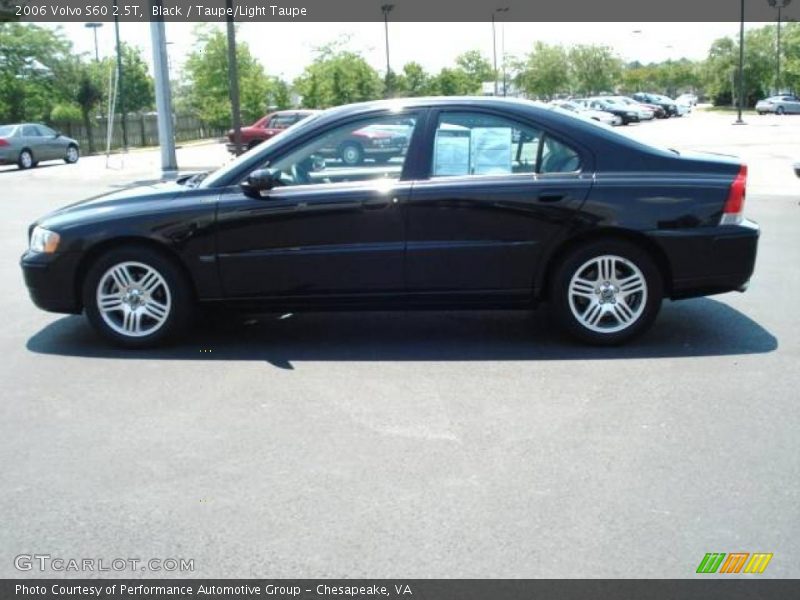 Black / Taupe/Light Taupe 2006 Volvo S60 2.5T