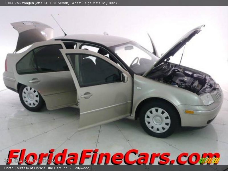 Wheat Beige Metallic / Black 2004 Volkswagen Jetta GL 1.8T Sedan