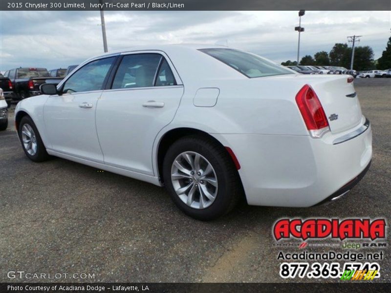 Ivory Tri-Coat Pearl / Black/Linen 2015 Chrysler 300 Limited