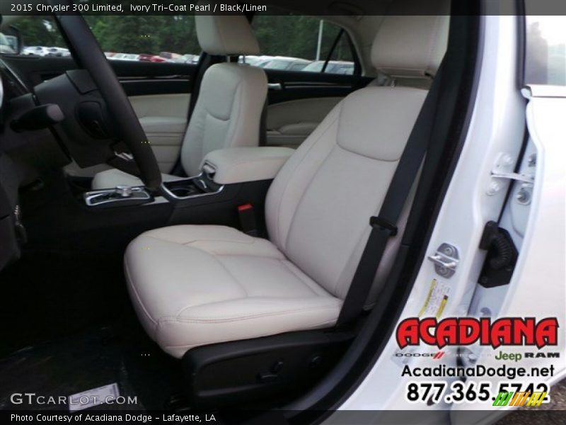 Ivory Tri-Coat Pearl / Black/Linen 2015 Chrysler 300 Limited