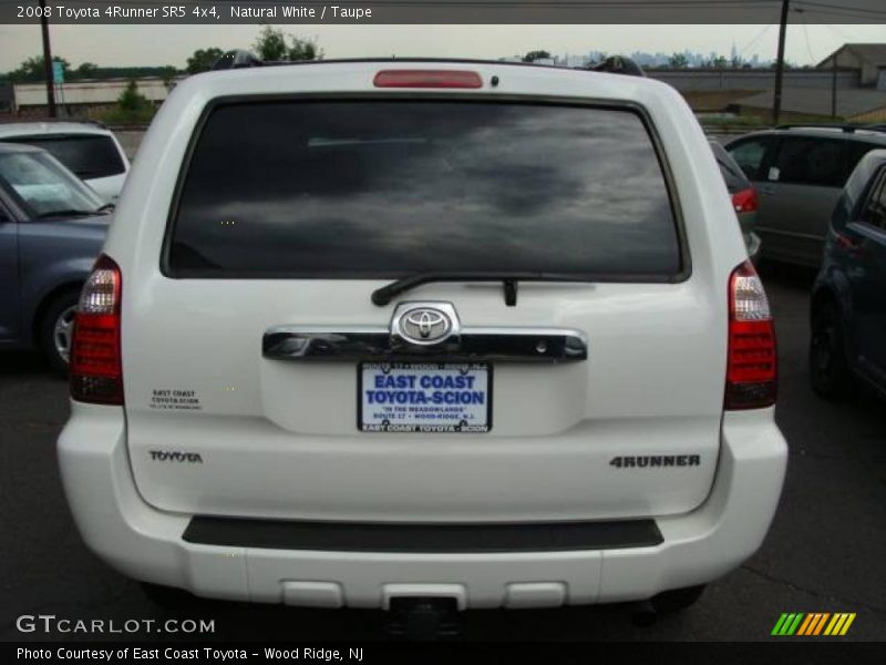 Natural White / Taupe 2008 Toyota 4Runner SR5 4x4