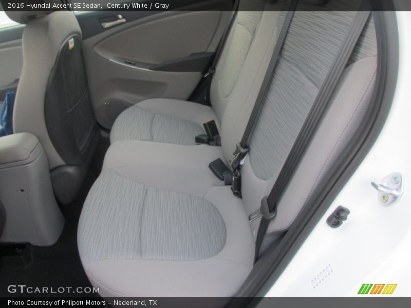 Century White / Gray 2016 Hyundai Accent SE Sedan