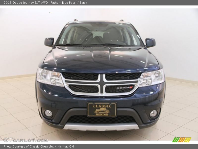 Fathom Blue Pearl / Black 2015 Dodge Journey SXT AWD