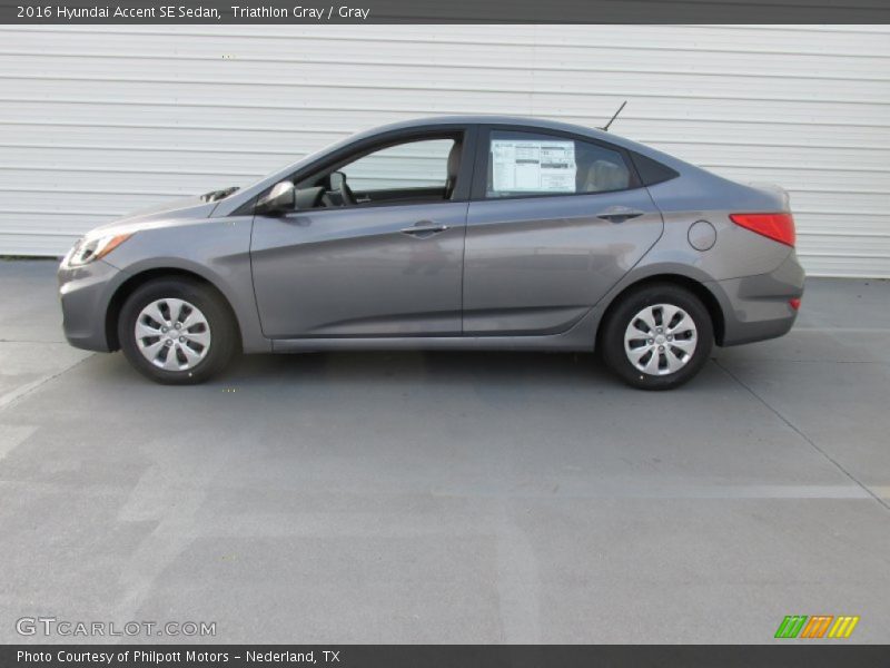 Triathlon Gray / Gray 2016 Hyundai Accent SE Sedan