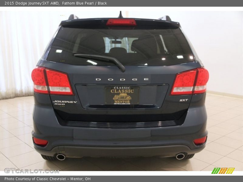 Fathom Blue Pearl / Black 2015 Dodge Journey SXT AWD