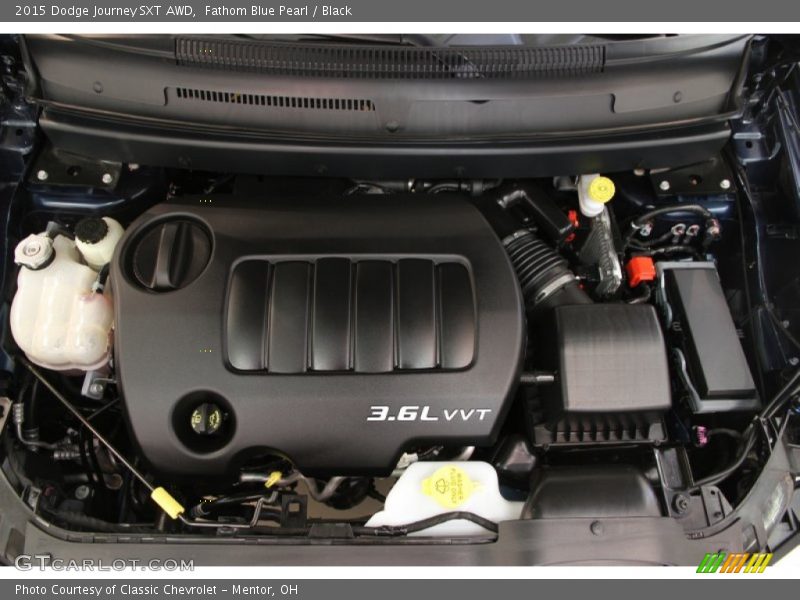 Fathom Blue Pearl / Black 2015 Dodge Journey SXT AWD