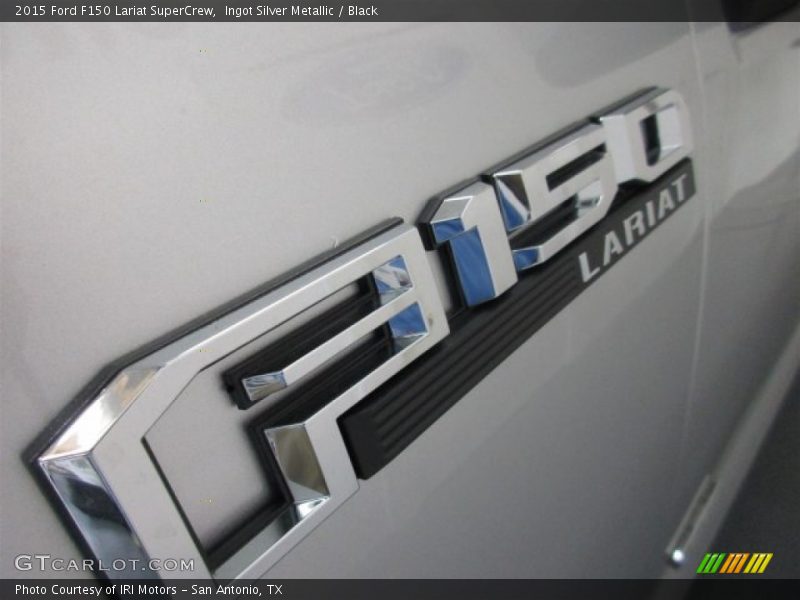 Ingot Silver Metallic / Black 2015 Ford F150 Lariat SuperCrew