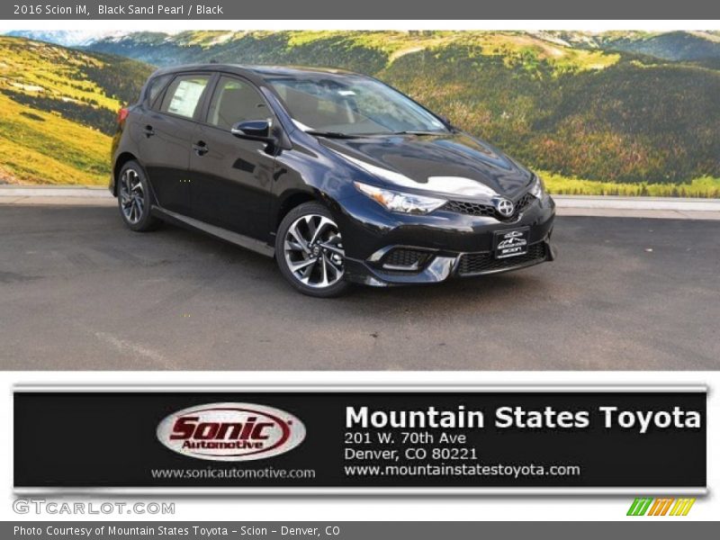 Black Sand Pearl / Black 2016 Scion iM