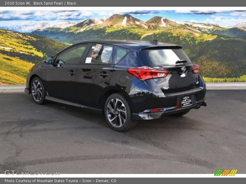 Black Sand Pearl / Black 2016 Scion iM