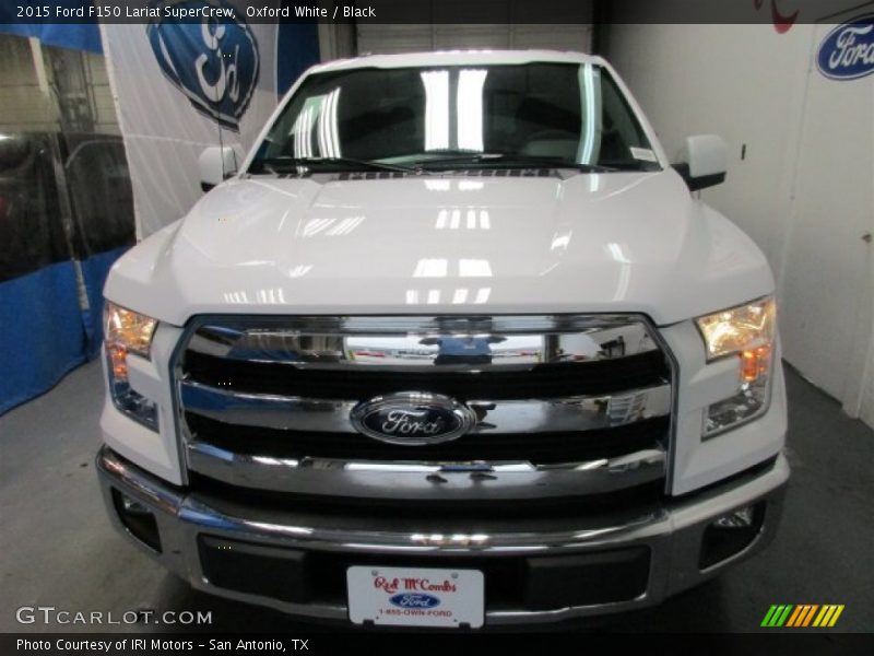 Oxford White / Black 2015 Ford F150 Lariat SuperCrew