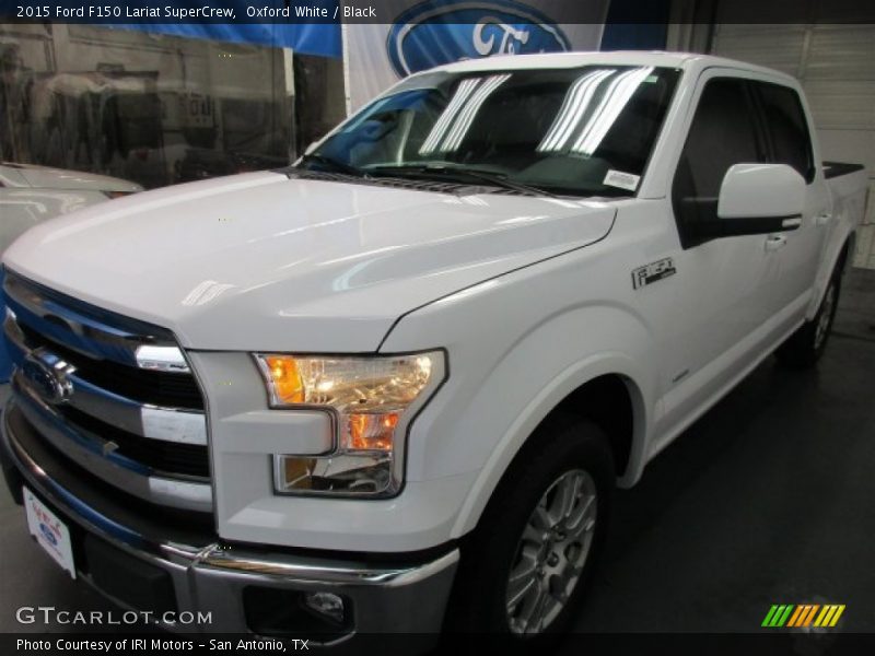 Oxford White / Black 2015 Ford F150 Lariat SuperCrew