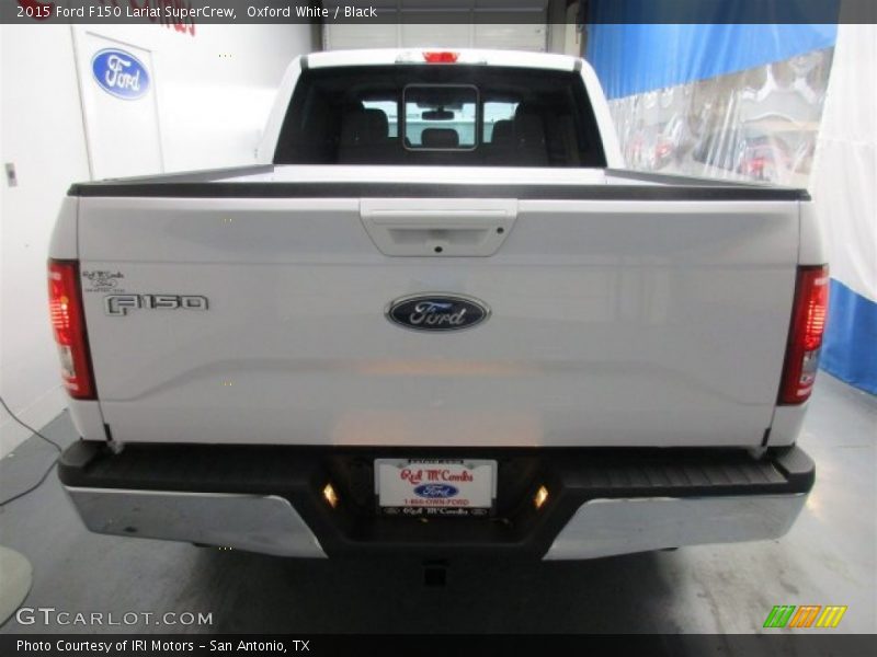 Oxford White / Black 2015 Ford F150 Lariat SuperCrew