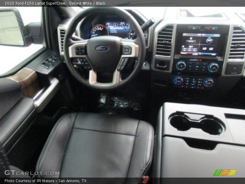 Oxford White / Black 2015 Ford F150 Lariat SuperCrew