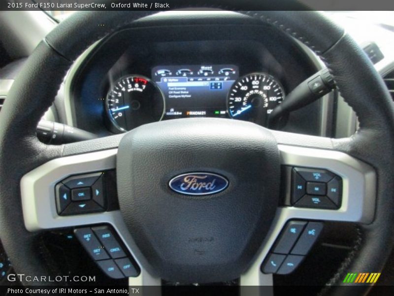 Oxford White / Black 2015 Ford F150 Lariat SuperCrew