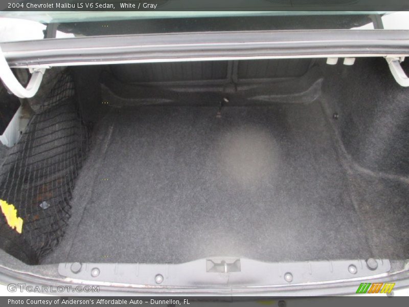 White / Gray 2004 Chevrolet Malibu LS V6 Sedan