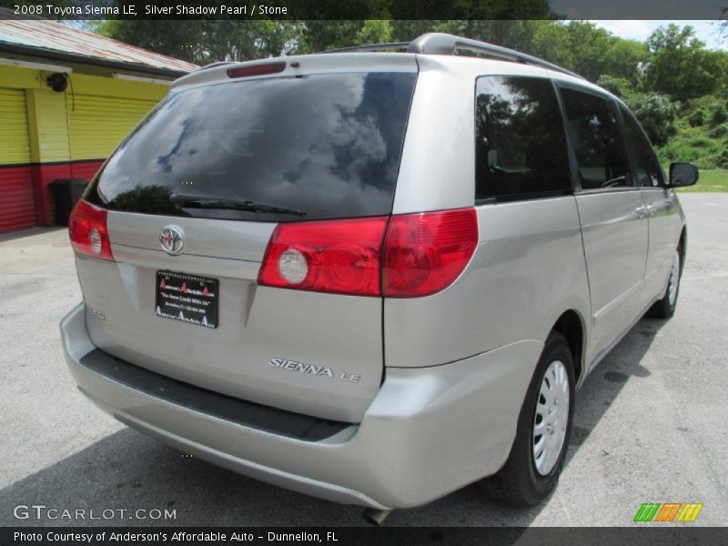 Silver Shadow Pearl / Stone 2008 Toyota Sienna LE