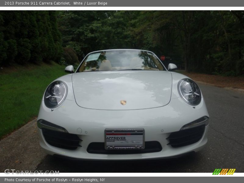 White / Luxor Beige 2013 Porsche 911 Carrera Cabriolet