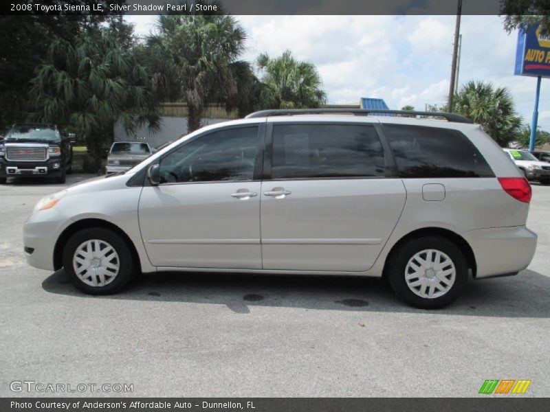 Silver Shadow Pearl / Stone 2008 Toyota Sienna LE